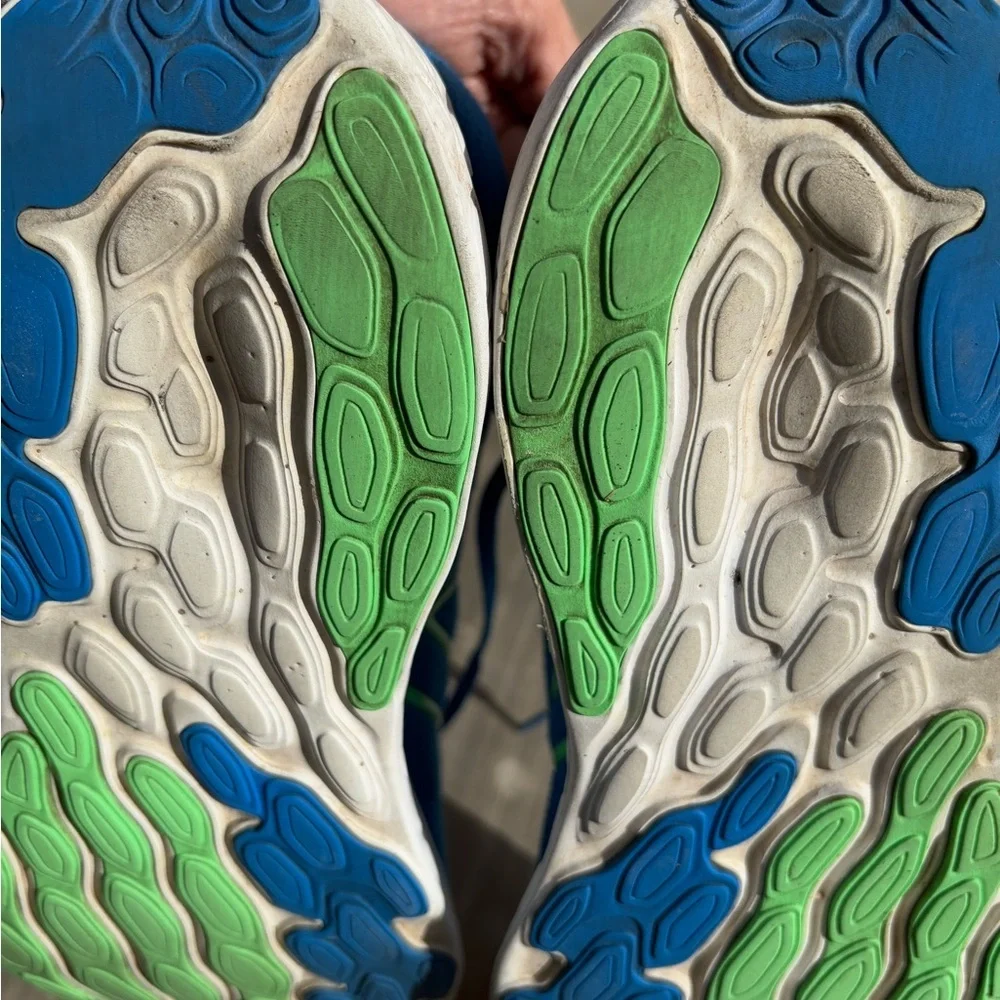 New Balance Blue and Green Athletic Shoes